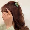 Новинка 2023 года, винтажные заколки для волос с зеленым жемчугом и когтями, корейская большая заколка для волос, заколка для волос, вьющиеся волосы, крабы, женские аксессуары для волос, головные уборы