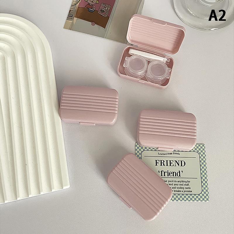 Портативная коробка для контактных линз Candy Color для девочек, минималистичный набор для контактных линз