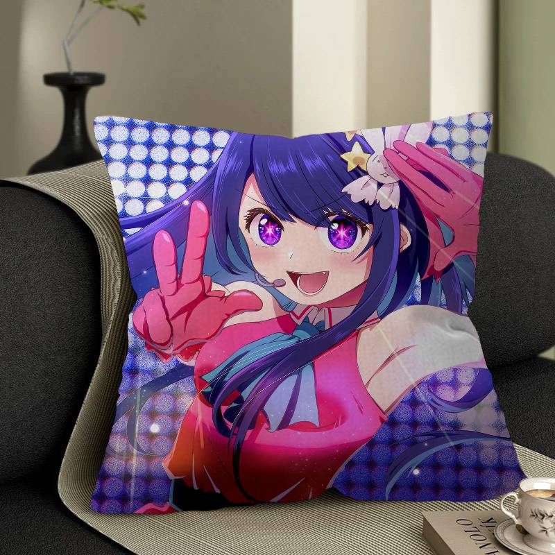 Anime Oshi No Ko Hoshino Pillow Anime Pillow Sofa Bed Head Pillow Cover Cushion Cover 45X45 Cm Fashion