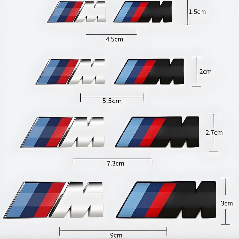3D ABS M Logo Car Fender Badge Trunk Sticker Accessories For BMW M Emblem E46 E36 E34 F10 E90 F30 E60 F30 E53 E30 E92 E87 OF8