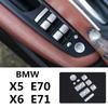 Стайлинг автомобиля, кнопка подъема стекла, декоративная наклейка для BMW X5 E70 X6 E71, модификация интерьера