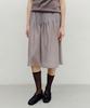 Enor Sheer Tencel Midi Skirt - Gray