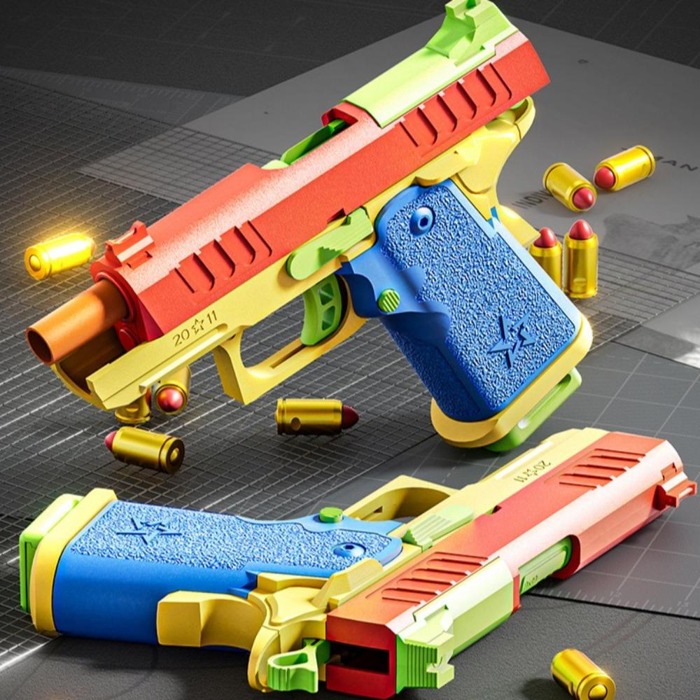 G17/2011 Автоматический Игровой Пистолет Плюшевый Гильза для Выбрасывания Airsoft Blowback Пустой Подвесной Пистолет Для Уличных Игр CS Для Детей