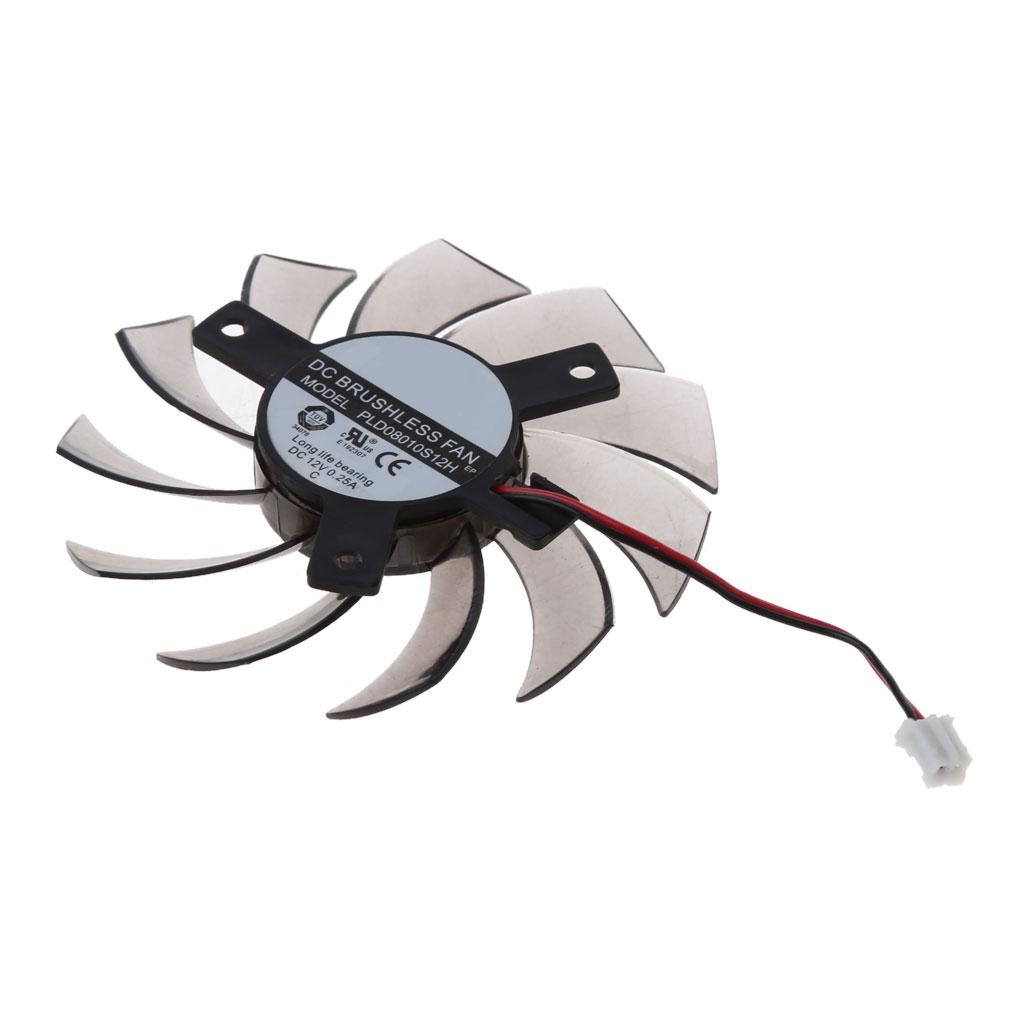Подходит для Gigabyte 6850 7970 GTX 460 GTX560Ti R270X R7 260x Вентилятор охлаждения Видеокарты Аксессуары PLD08010S12H Охлаждающий вентилятор