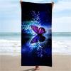 Blue Butterfly pattern Beach Towel for Family stuffs friend Gift Quick-Dry Sand free For Bath Yoga Beach Camping Swimming GYM