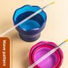 Faber Castell Ведро для промывки акварельных красок Портативное Раскладное Телескопическое Художественное Стакан для мытья кистей Складная емкость для промывки кистей Живопись Искусство