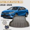 Коврик в багажник автомобиля для Kia Cerato 2022, аксессуары 2023 ~ 2018 K3 Cerato BD, водонепроницаемый поднос для багажника, коврик для хранения коврика из ЭВА