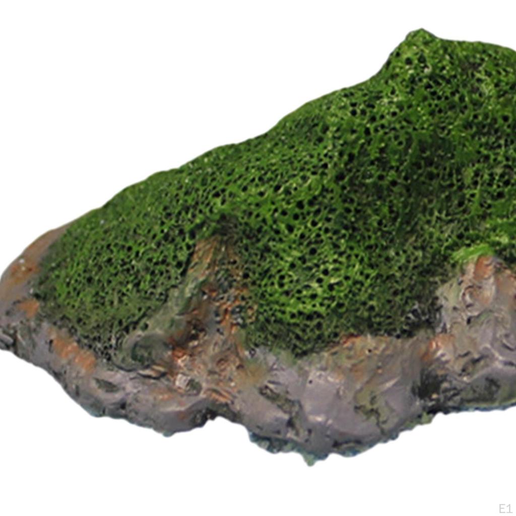 Искусственный камень из мхов, украшение для рабочего стола, декоративное ремесло, искусственный свежий зеленый камень для