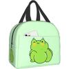 Кавайная Смешная Лягушка с Большой Попой Ланч-бокс Многоразовая Сумка для Ланча Изолированный Охладитель Дорожные Сумки-тоут Школьный Контейнер для Девочек