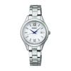 S Series Ladies' Solar Radio-Controlled Round Face Watch SWFH129, Silver