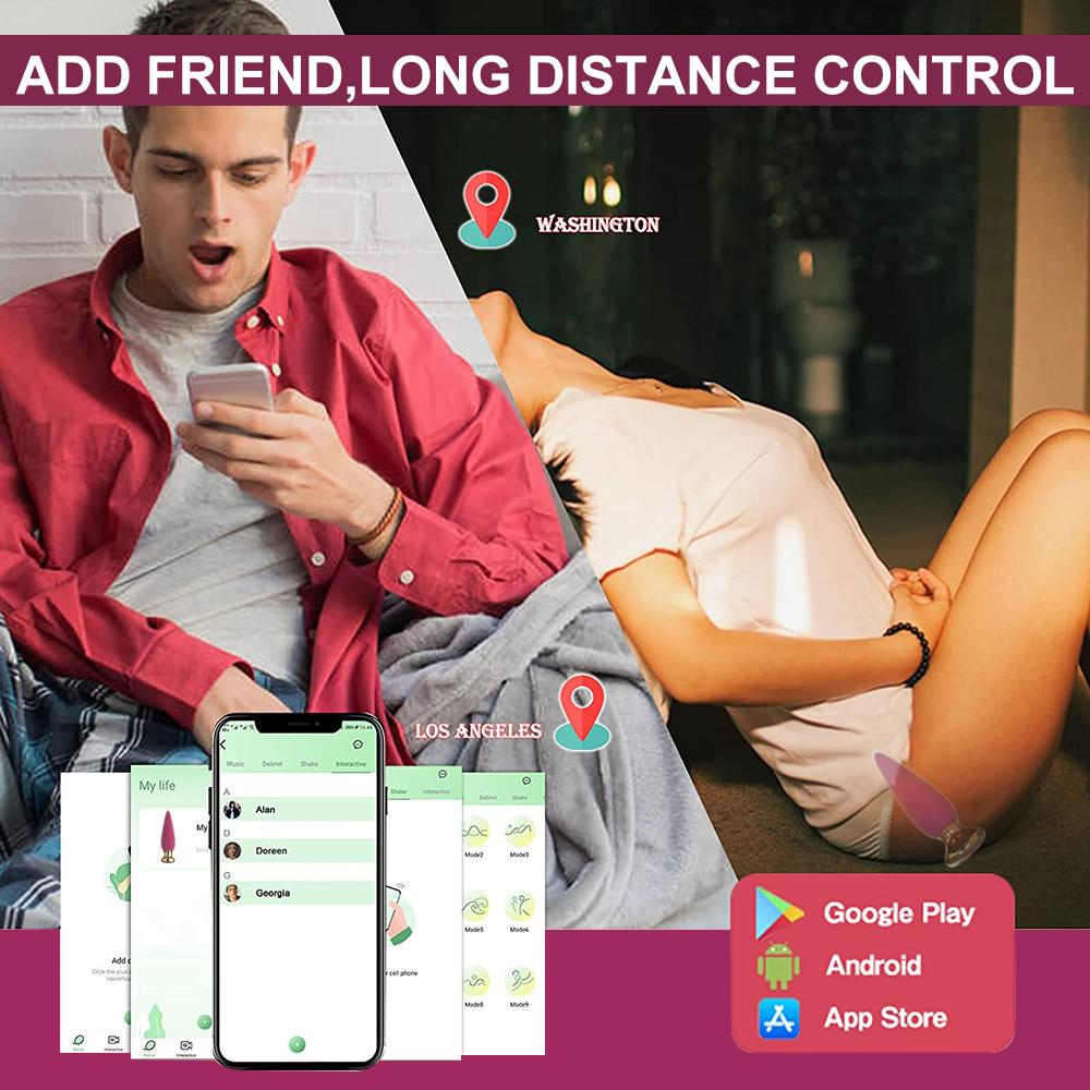 Беспроводной пульт дистанционного управления Анальный вибратор Секс-игрушка для мужчин и женщин Анальная пробка Мужской массаж простаты Вагина Фаллоимитатор для точки G Вибратор Анус Анальная пробка