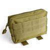 SHENKEL Military Utility Pouch/Tactical Pouch (Brown/Tan) MOLLE for Airsoft, Mountaineering, and Travel