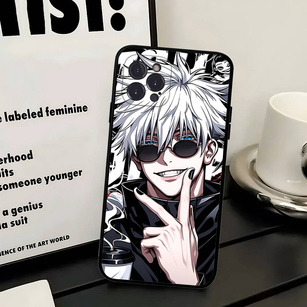 Чехол для телефона Jujutsu Kaisen Годжо Сатору Для iPhone 17 Pro Max Air Задняя крышка 16 15 14 13 12 11 Pro Max Чехол
