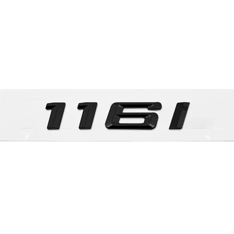 ABS Car Rear Trunk Letters Logo Badge Emblem Sticker For BMW 1 Series 116i 118i 120i 125i 130i 135i 140i E81 E82 E87 E88 F20 F21 CL3