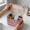 Polka Dot Cosmetic Bag PVC Make Up Organizer Polka Dot PVC  Makeup Bag  Business Trip