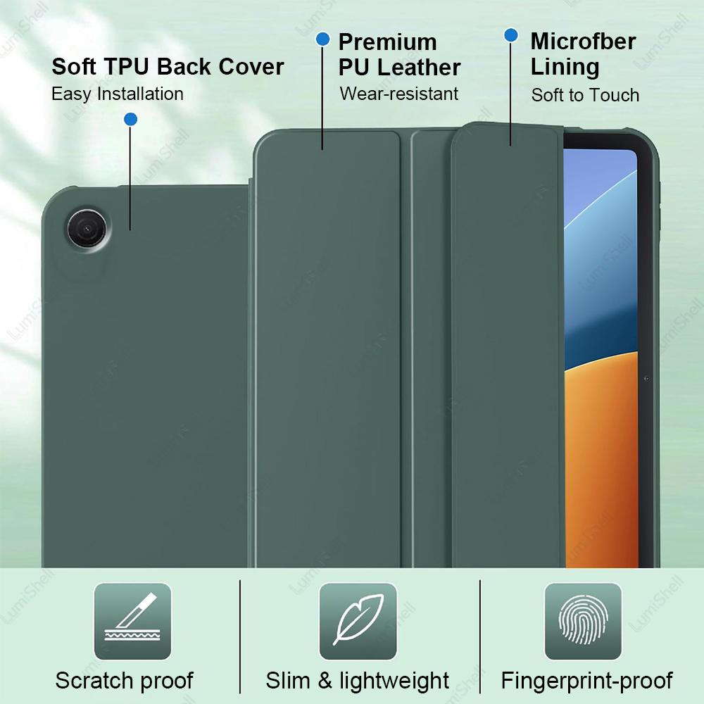 Case For Xiaomi Redmi Pad 2 SE 9.7" 2026 PU Leather Soft Silicon Back Cover Folding Stand Magnetic Auto Sleep / Wake