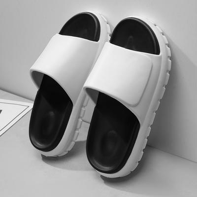 Модные летние женские тапочки Мужские сандалии Повседневная пляжная обувь Мягкая подошва Шлепанцы Толстая платформа ЭВА Противоскользящие Домашние тапочки