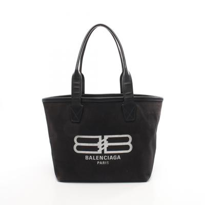 Used Jumbo Tote Bag 692068 Canvas Black Used Women