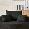 Chenille foam single armchair, no assembly required, fluffy modern sleeper chair for living room, bedroom, lounge and screening room
