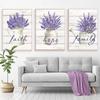 Фиолетовый цветок лаванды, ботанические цитаты, настенная живопись на холсте, принты для ванной комнаты, постер для спальни, декора столовой, фотографии
