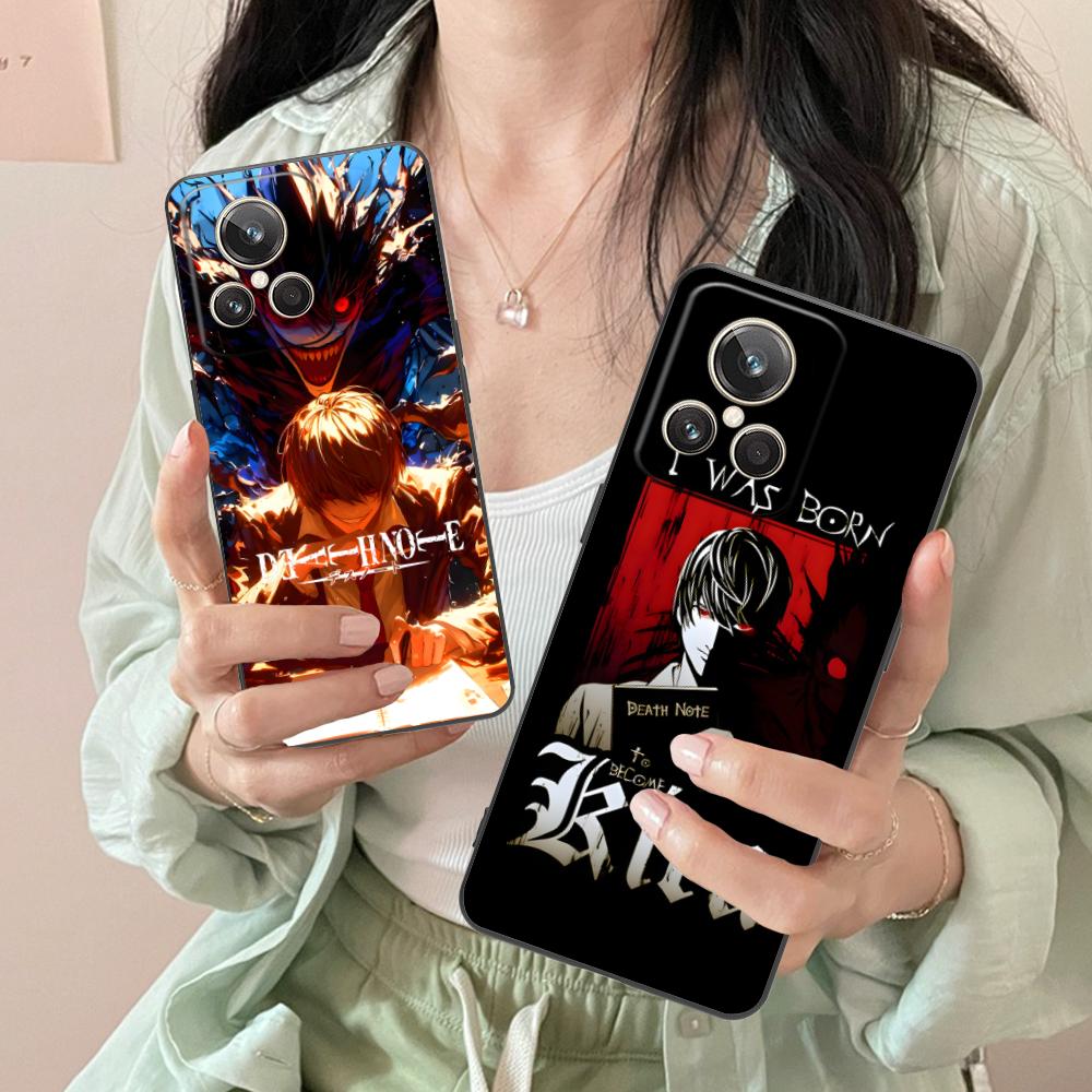 Death Note Kira Light Matte TPU Mobile Phone Case for Realme GT 8 Neo Pro C75 73 71 C67 65 C55 53 C35 31 C20 15 Colorful Cover