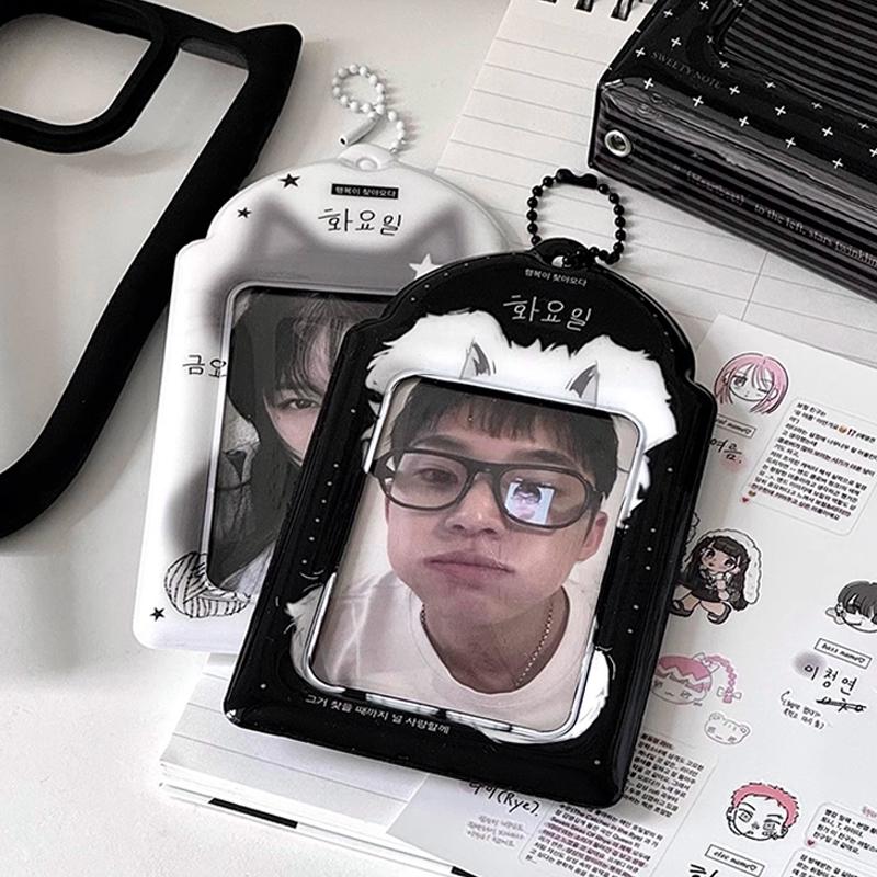 Kpop Держатель для фотокарточек Папка Рамки для фотокарточек Карточки айдолов Стенд для демонстрации Брелок для сумок Коллекционная книга с карточками Kpop