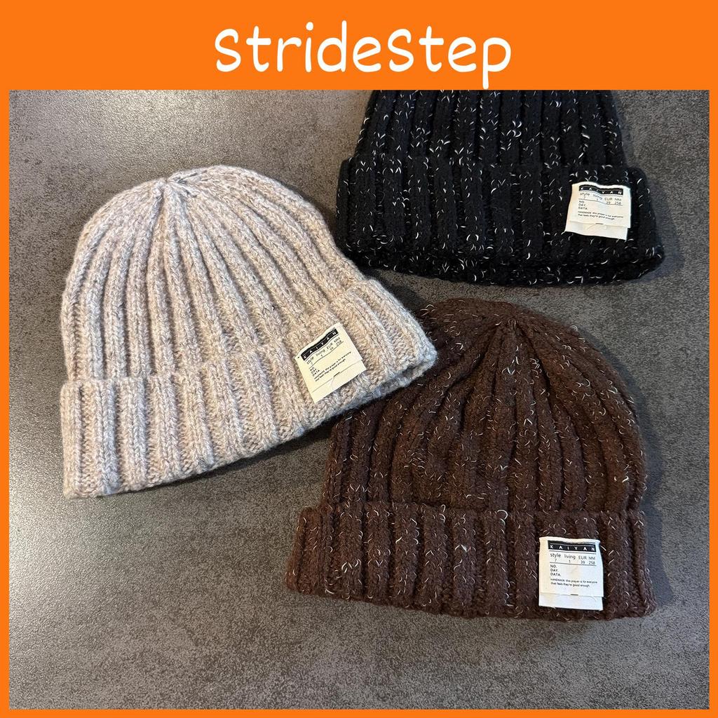 Knitted Beanie Hat For Women With English Letter Embroidery Winter Warmth Casual Style