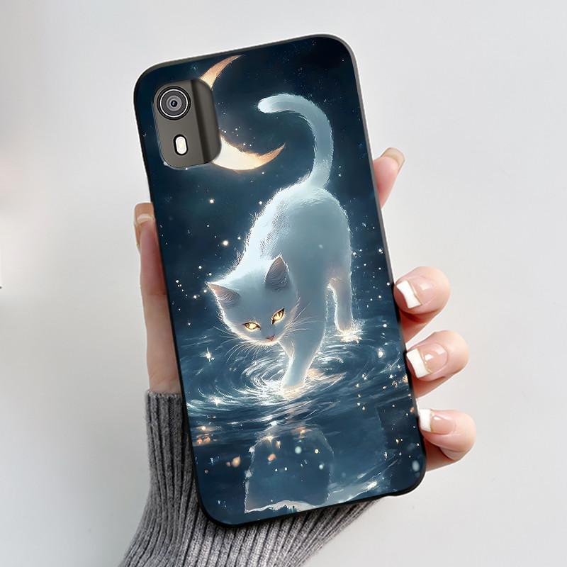 Милый чехол для Nokia C02 (ТА-1522) / C2 2-е издание Чехол Печатный Корпус Защитная Крышка Мягкий Силикон Мультяшный Чехол для Телефона