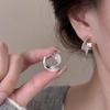 Классические простые геометрические круглые большие серьги-кольца для женщин, преувеличенные круглые серьги невесты, свадебные украшения, аксессуары