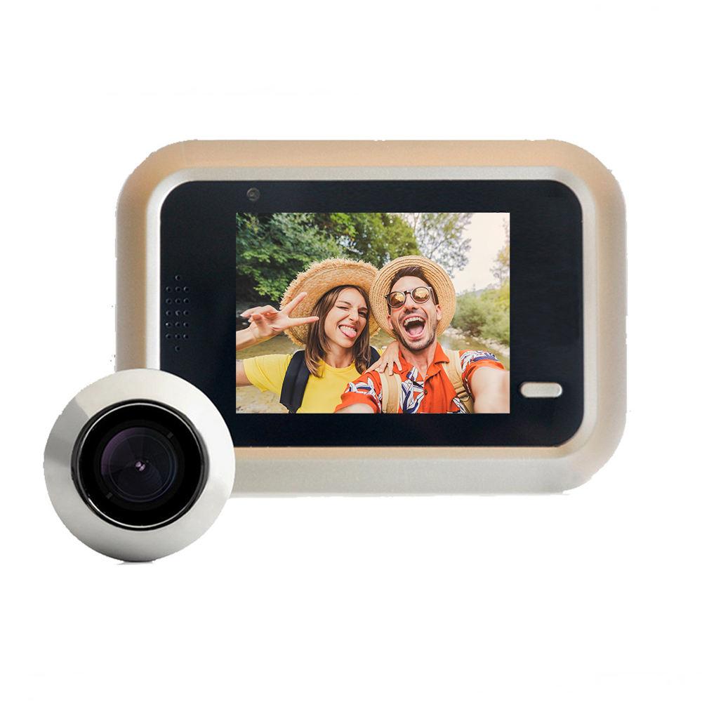 Smart Home Doorbell X8 Cat's Eye Visual USB Charge 2.4 Inch Cat's Eye Doorbell 160 Degree Wireless Video Doorbell Home Security