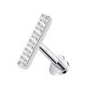 136 Titanium Piercing Labret Flatback Gaby Threadless Cartilage Earring Lip Ring Jewelry 16G ASTM F136
