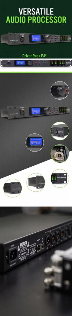 Paulkitson PA2 DSP Audio Processor 2 Input 6 Output Speaker Management System PC Control EQ Crossover for Stage Wedding Concert