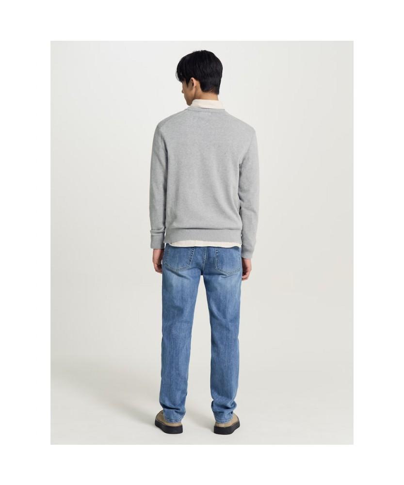Binpolmen [Essential] Standard Fit Denim Pants Blue