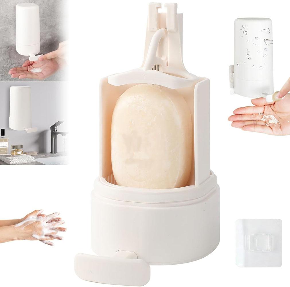 Коробка для измельчения мыла Дробилка для твердого мыла Контейнер-дозатор для твердого мыла Настенная дробилка Держатель для измельчения твердого мыла