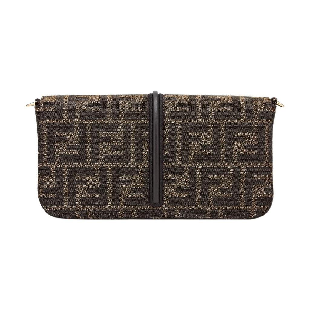 FENDI Fendigraphy Leather Wallet Women's Brown 8BS076-AD23-F1BA1