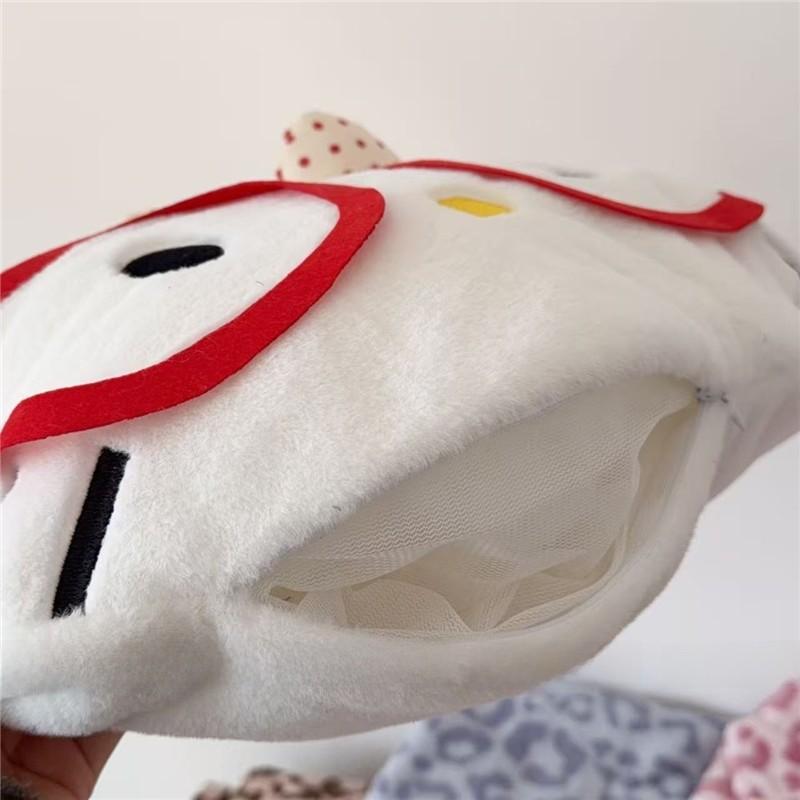 Hello Kitty Cartoon Cat Plush Blanket With Embroidered Design For Office Napping