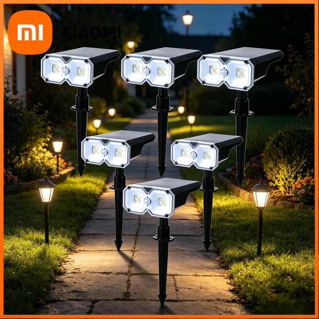 Xiaomi Светодиодные солнечные прожекторы для улицы, сада, 18 светодиодов, 3 режима, солнечные ландшафтные прожекторы, водонепроницаемые для двора, сада, патио