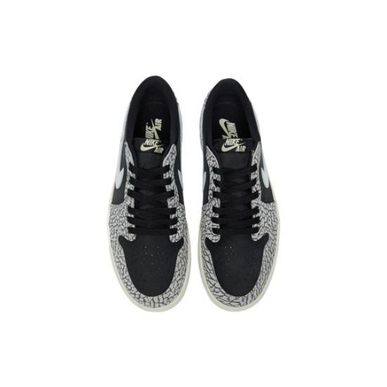Кроссовки Air Jordan 1 Retro Low OG, черные цементные CZ0790-001