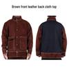 Anti-Scald Cowhide Welding Jacket: Leather & Cotton Protective Workwear