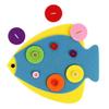 DIY Nonwoven Fabric Material Package Tie Button Puzzle Felt Little Fish Frog Duck Children Early Education Puzzle Toys TMZ