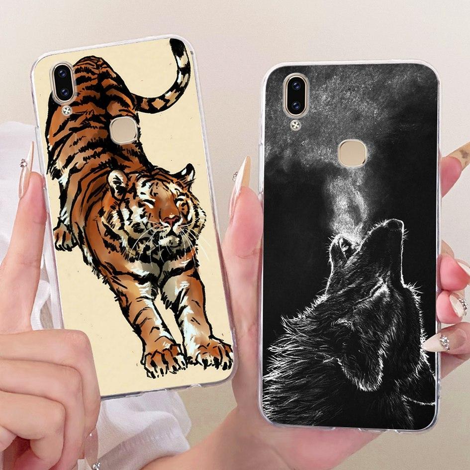 Case For Vivo V9 1723 Cover V9 Youth 1726 1727 Cartoon Soft Silicone Clear Funda For Vivo Y85 Y89 Z1 Z1i Cases VivoV9 V 9 Bumper