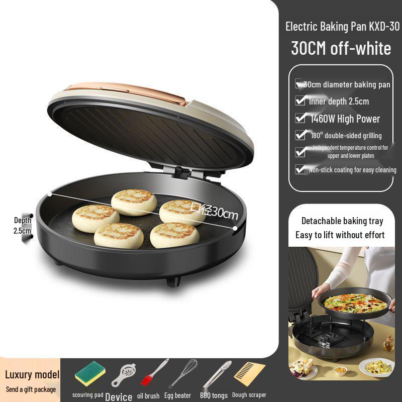 Detachable Electric Pancake Pan & Grill: Dishwasher Safe Breakfast & Sandwich Maker