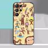Curious G-George Monkey Case For Samsung Galaxy Case S25 S23 S22 S21 S30 S20 S10 Ultra Plus FE TPU Soft Cover