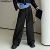 Мужские повседневные длинные прямые брюки с застежкой-молнией на талии в стиле пэчворк