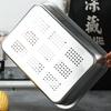 Кухонный поддон для хранения продуктов питания Thicken, прямоугольный, из нержавеющей стали, для выпечки, хлеба, овощей, фруктов, с крышкой