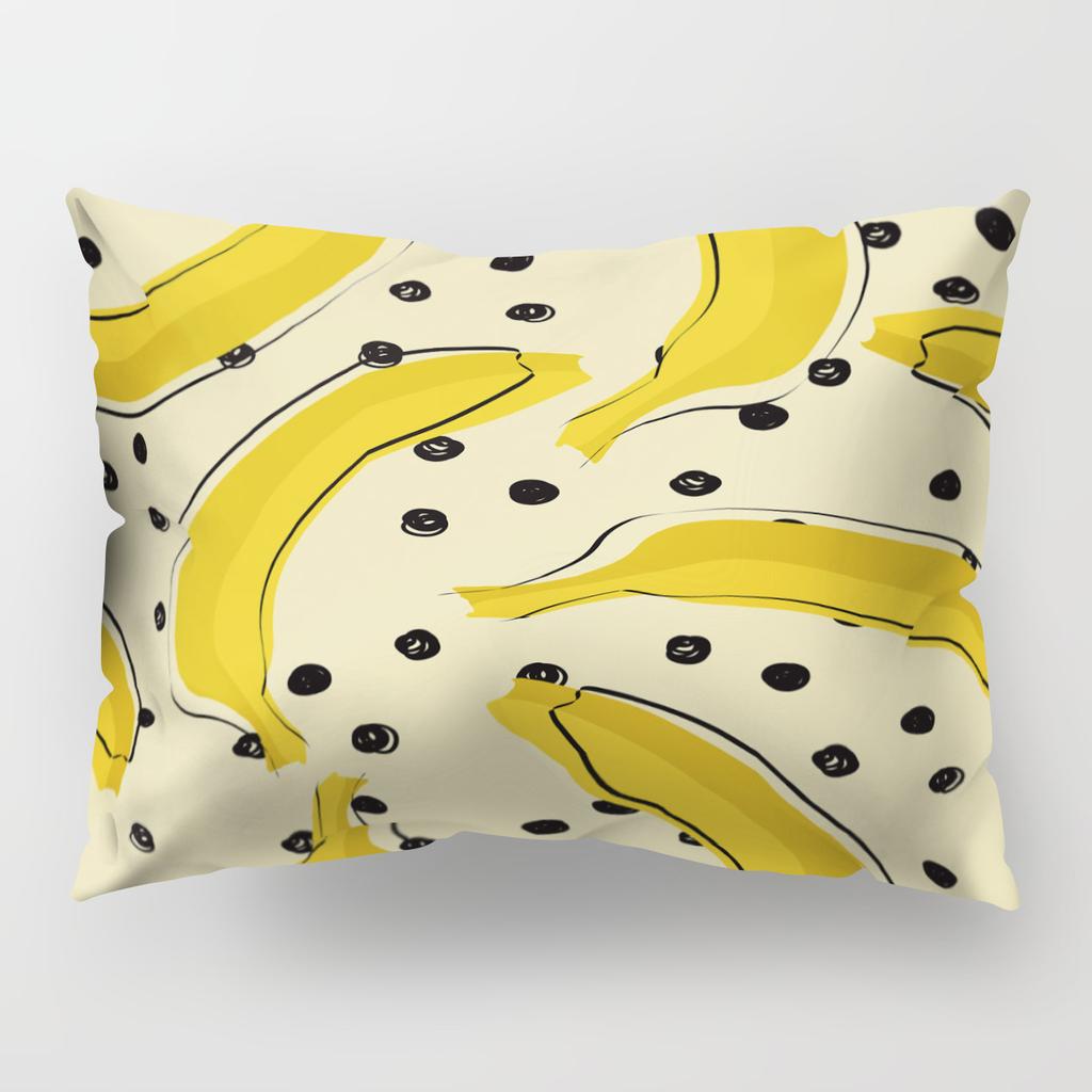 Ins Fruit Single Sided Polyester Pillow Case Watermelon Banana Pineapple Strawberry Pattern Waist Cushion Cover Bedside Pillow Case