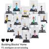 Витрина для строительных блоков подходит для мини-фигурок Lego. Прозрачные пылезащитные коробки можно штабелировать для хранения мелких частиц