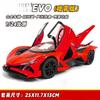 1:24  EVO Spray Toy Car Models Alloy Diecast Sports Cars Shock Absorption Sound Light Doors Opened Racing Vehicles