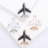 Simple Fashion Accessories Corsage Pin, Unisex Enamel Drip Oil Creative Aircraft Brooch Badge