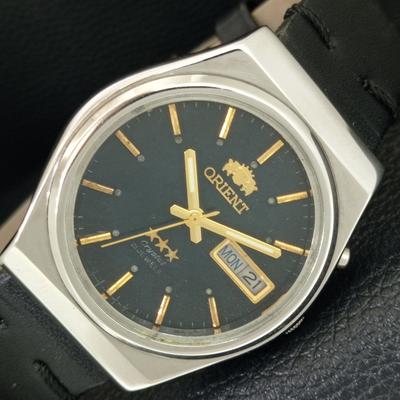 ВИНТАЖНЫЕ ORIENT CRYSTAL АВТОМАТИЧЕСКИЕ 46941 ЯПОНИЯ МУЖСКИЕ ОРИГИНАЛЬНЫЕ ЧАСЫ С ЦИФЕРБЛАТОМ a705010-1